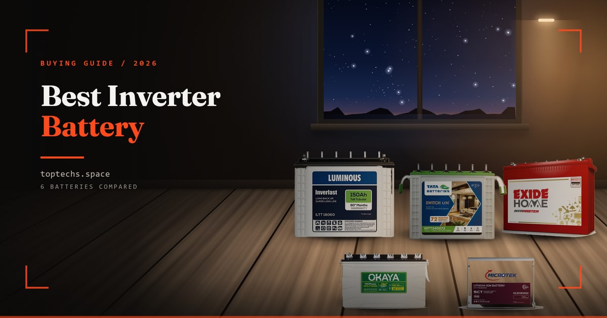 Best Inverter Battery in India (2026): 6 Picks with Backup Times and Warranty Costs