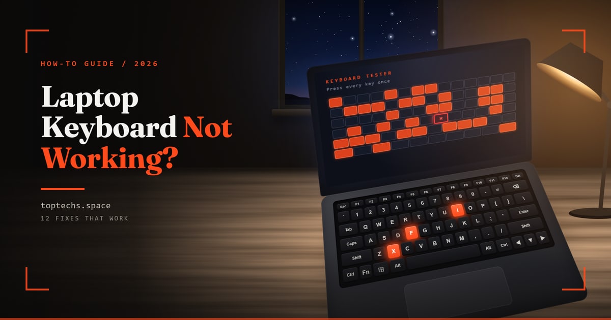 Laptop Keyboard Not Working? 12 Fixes That Work (2026)