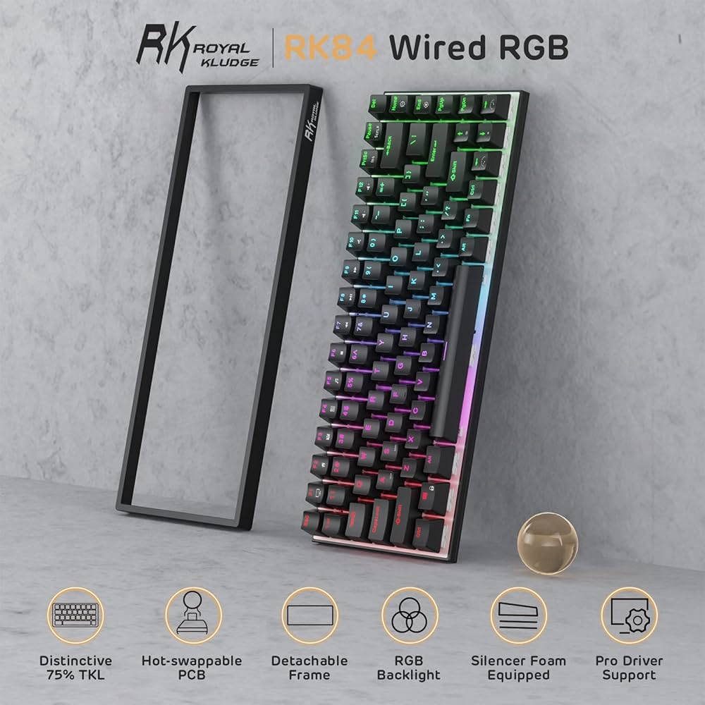 RK Royal Kludge RK84 mechanical keyboard